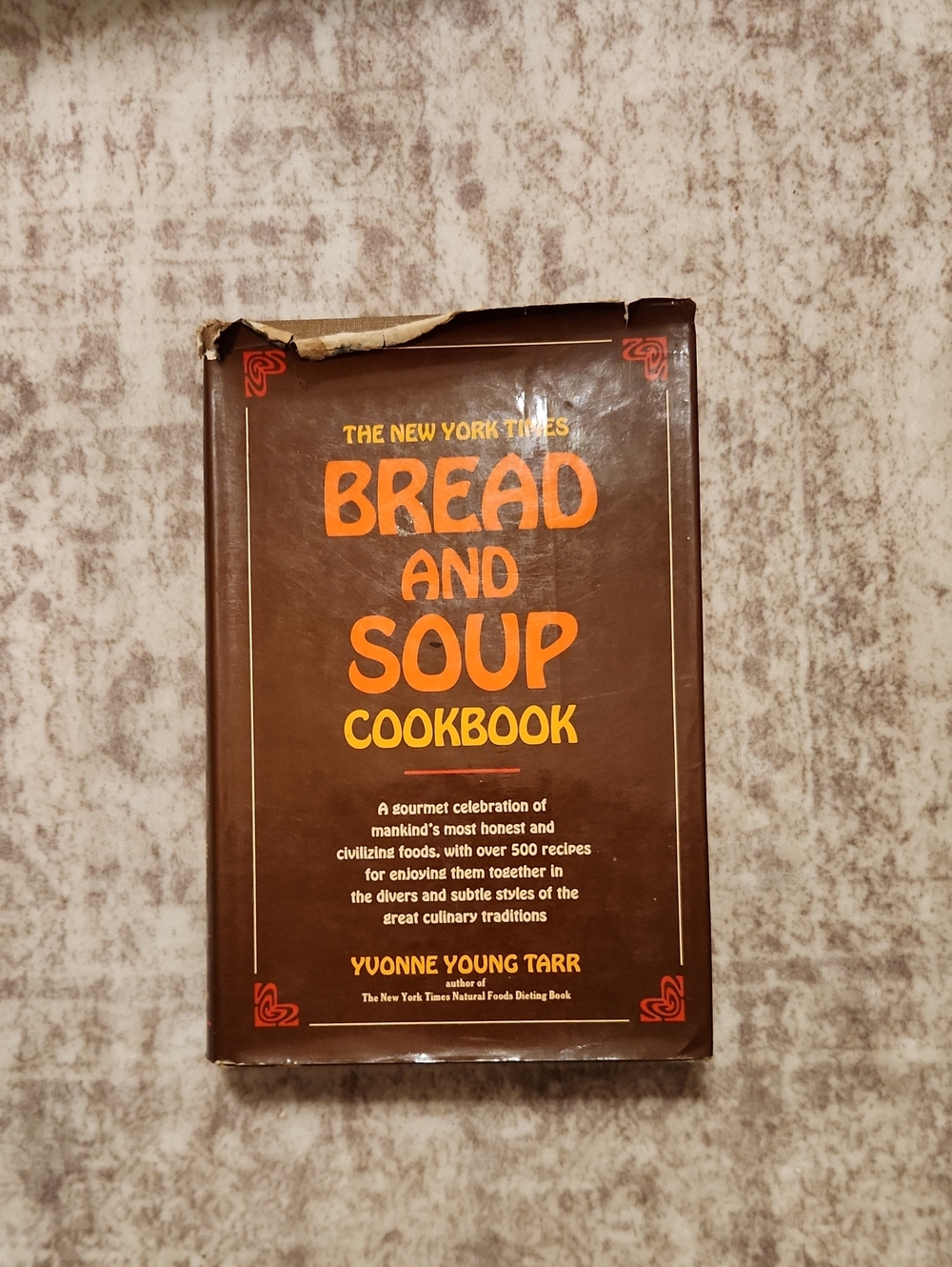 Bread and Soup Cookbook - Brown Cover with Orange Title